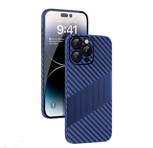 Matte Carbon Fiber Shell Premium Case for iPhone 16